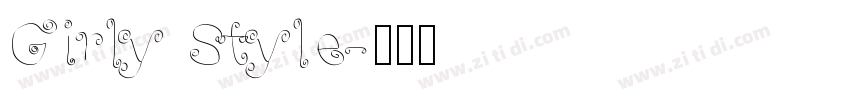 Girly Style字体转换